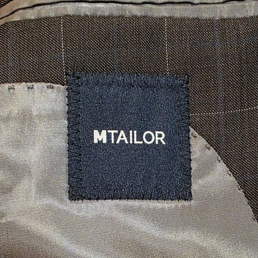 Men's Brown Checkered Mtailor Suit 44R - Picture 3 of 3